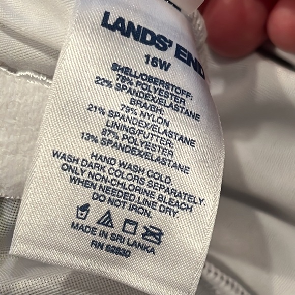 NEW Womens Lands End One Piece Swimsuit Havana 16W - Picture 7 of 9